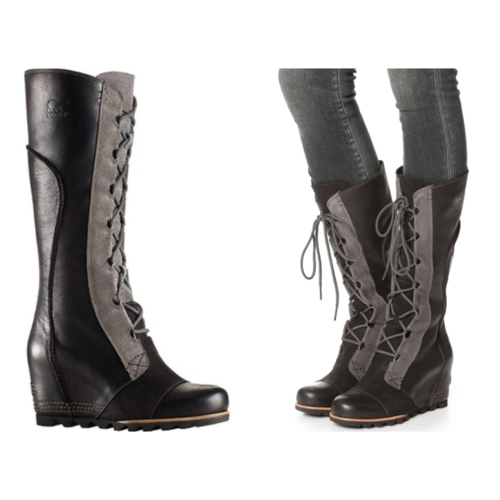 new SOREL Cate the Great Wedge Boots sz 7